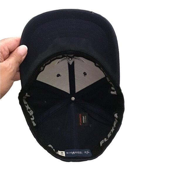 DALLAS COWBOYS MEN NAVY FLEXFIT S/M HAT - Picture 5 of 5